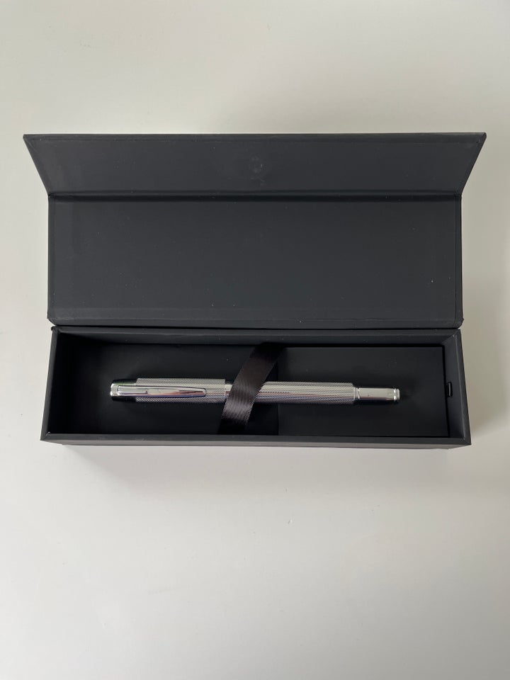 HUGO BOSS CHROME-PLATED BALLPOINT PEN WITH DIAMO...