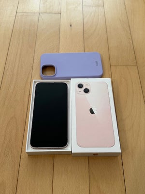 iPhone 13, 128 GB, pink, Iphone 13 128 GB i pink farve sælges. Telefonen er i god stand, den har nog