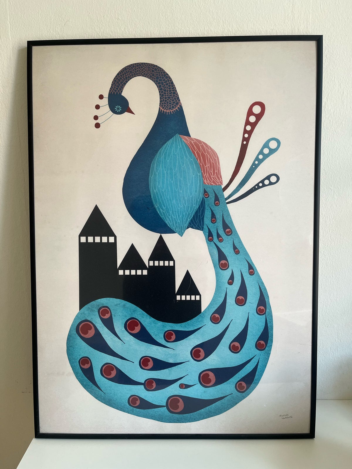 Plakat, Michelle Carlslund, motiv: Peacock påfugl