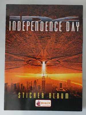 Klistermærker, Independence Day samlealbum, Ubrugt Merlin collections samlealbum til Independence Da