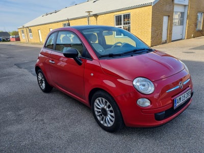 Fiat 500, Benzin, 2014, km 159000, rødmetal, nysynet, aircondition, ABS, airbag, 3-dørs, centrallås,