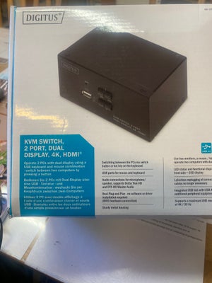 Switch, Digitus, God, Digitus, Perfekt. DC-adaptor er optional og medfølger ikke. 3 styk tilhørende 