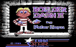 Boulder Dash II: Rockford's Revenge, Commodore 64 & C128, 


First Star Software, 1985:


"Boulder D