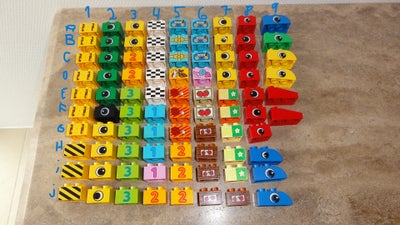 Lego Duplo, Forskellige Klodser med motiver m.m., Pris pr. stk.
Enkelte kan være med brugsspor, da d