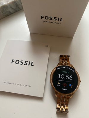 Dameur, Fossil, Fossil smartwatch i rosegold
God stand 