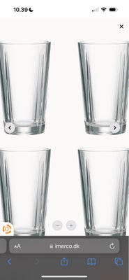 Glas, Vandglas/caféglas, Rosendahl, Rosendahl Grand Cru cafeglas, 37 cl 
8 stk 

Meget få brugspor, 