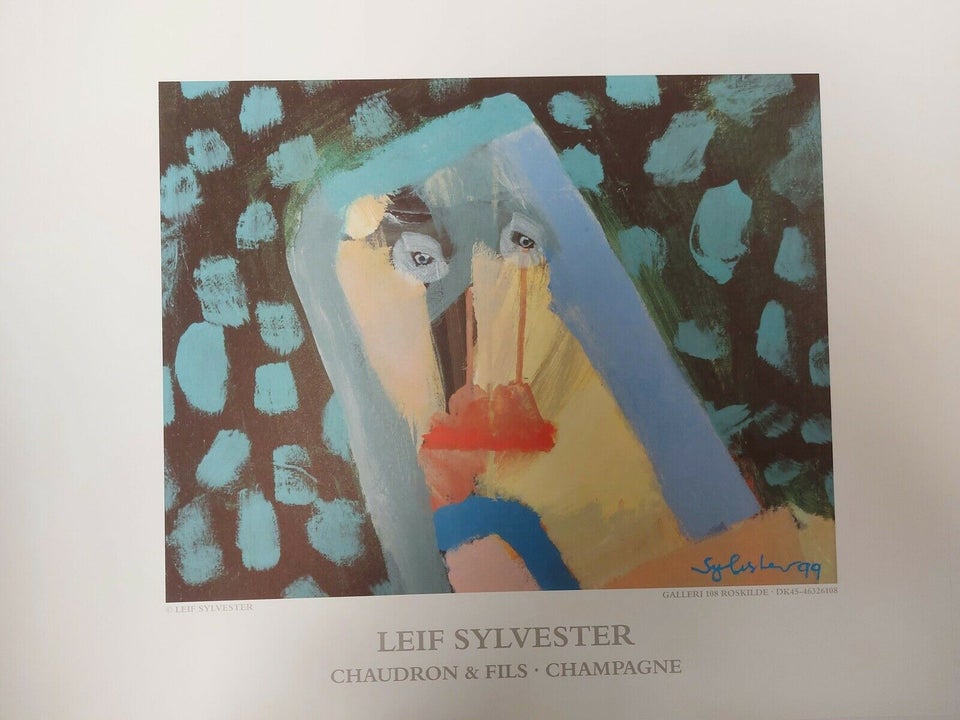 Plakat, Leif Sylvester, b: 60 h: 50