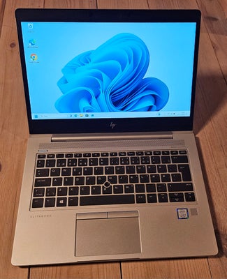 HP EliteBook 830 G6, 1,6 GHz, 8 GB ram, 256 GB harddisk, Intel i5-8265U Processor, SSD Harddisk, 13,