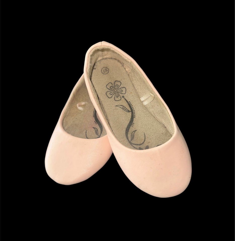 Ballerinasko, str. 27, 27 ballerina sko lyserød rosa måler 17 – – Køb og Salg af Nyt og Brugt