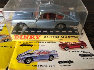 Modelbil, Dinky Toys Aston Martin DB6, skala 1:43, Ref. Nr. 153