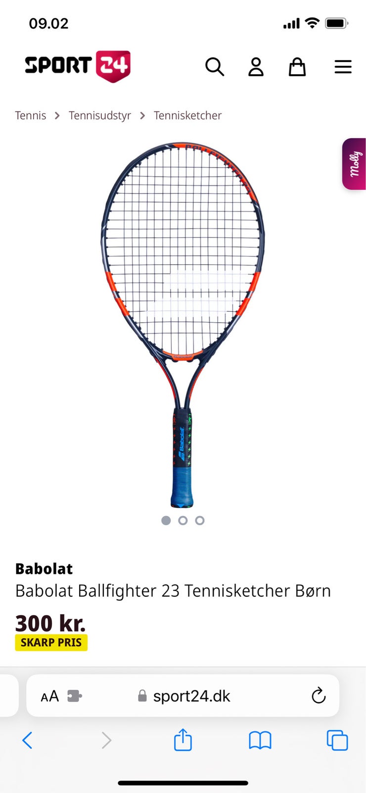 Tennisketsjer Babolat dba.dk K b og Salg af Nyt og Brugt