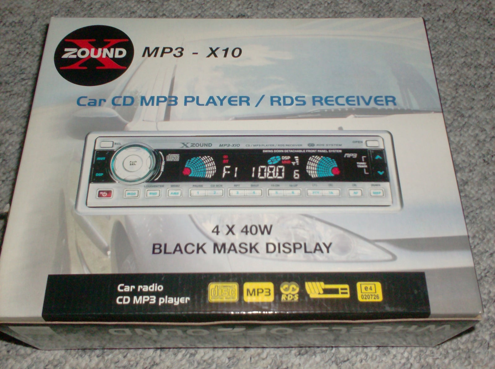 Xzound MP3-X10 head unit, CD/MP3