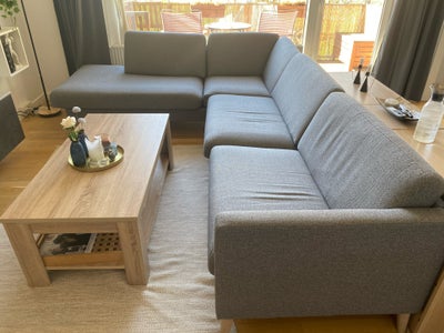 Sofa, Ask svenstrevendt sofa med egetræsben sælges. 
Længde 296 cm
Dybde 219
Nypris ca. 11.300 kr, m