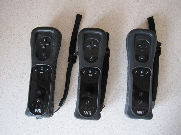 Nintendo Wii, Remote / controller (hvid / sort), Perfekt
