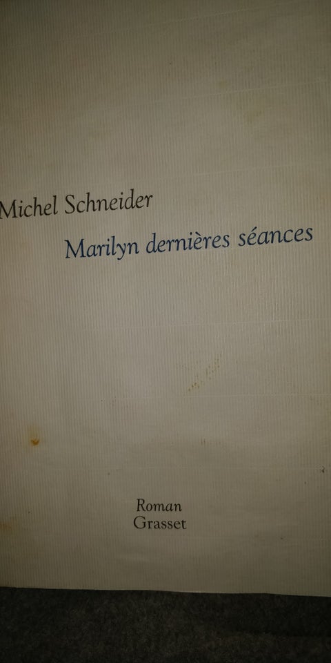 Marilyn dernieres seances , Michel Schneider , genre: anden