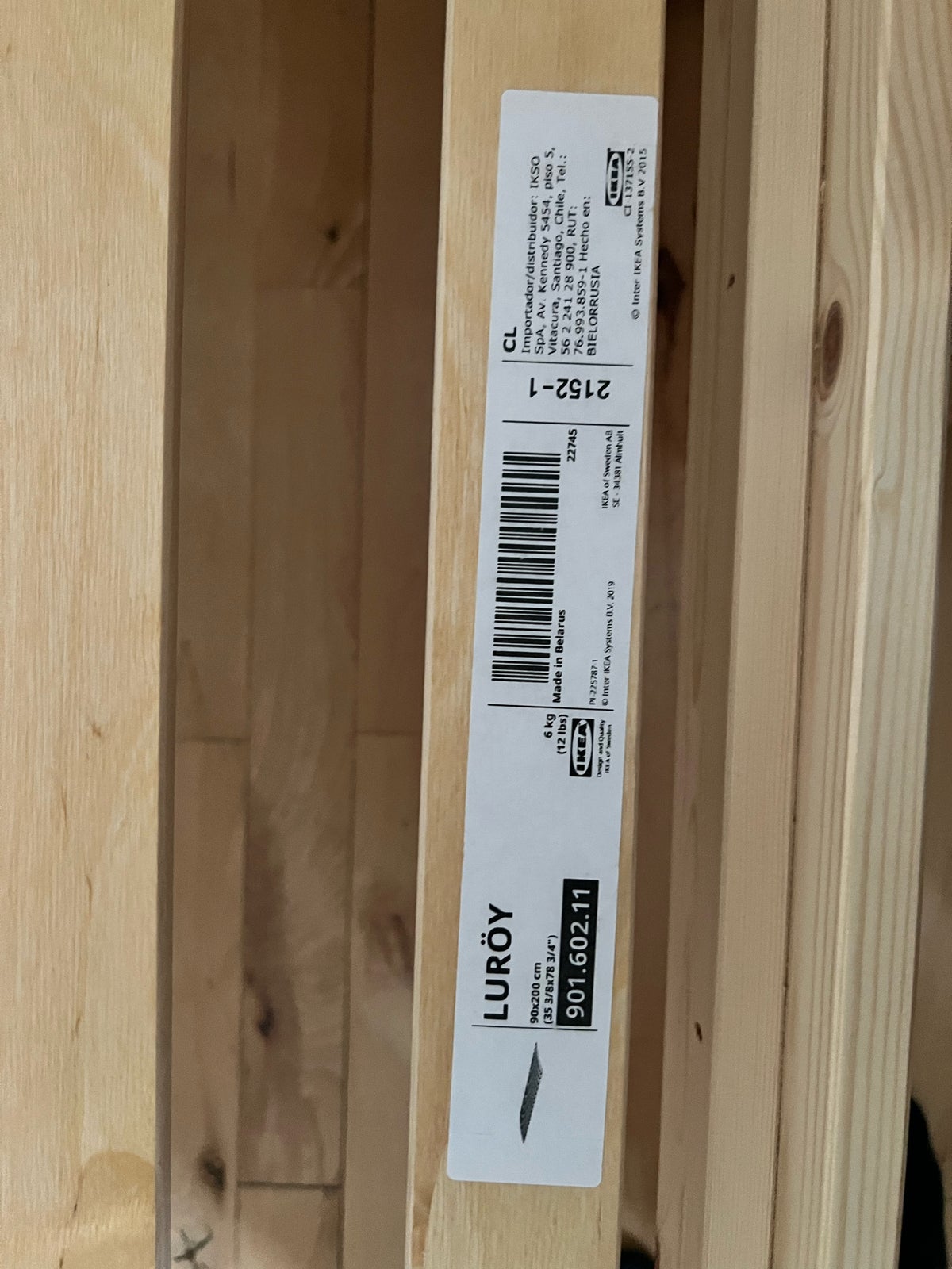 Sengeramme, Ikea, b: 90 l: 200