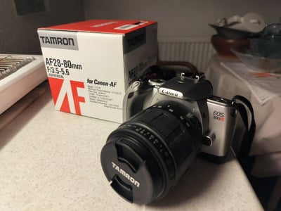 Canon, EOS 300v, spejlrefleks, Perfekt, Perfekt og stort set ubrugt stand, så derfor selvfølgelig fe