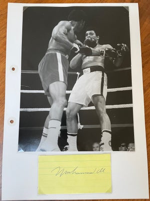 Autografer, Muhammed Ali billede samt hans autograf