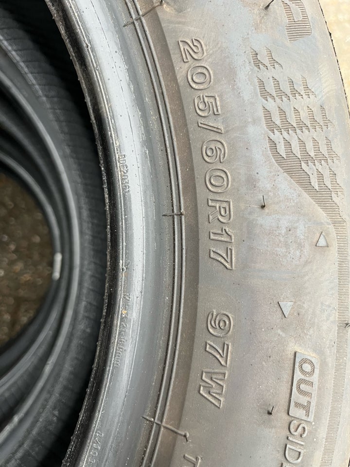 Sommerdæk, Bridgestone, 205 / 60 / R17