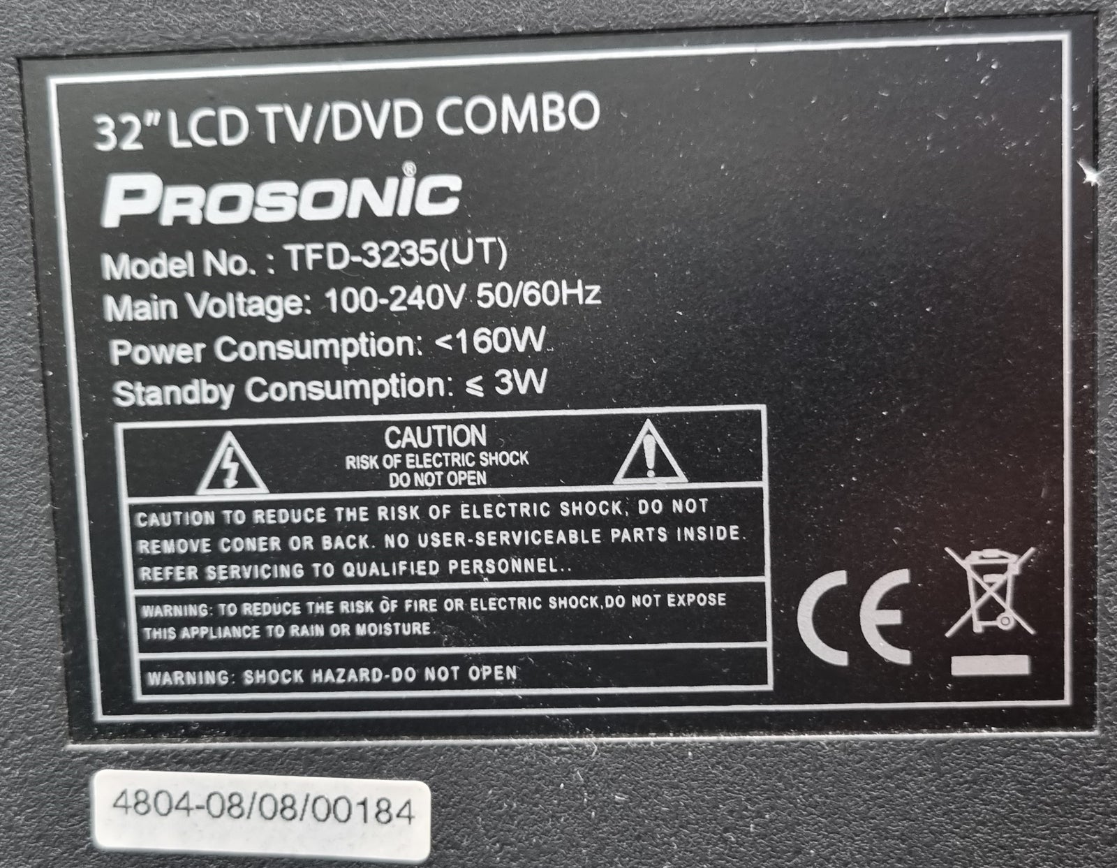 LCD, Prosonic, TFD-3235 (UT)