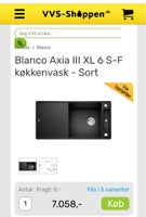 Ny Blanco Axia III XL 6 S-F køkkenvask sort , Blanco