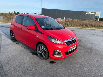 Peugeot 108, 1,0 e-VTi 69 Allure, Benzin, 2016, km 175000, rød, aircondition, ABS, airbag, 5-dørs, c