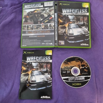 wreckless, Xbox, komplet med manual