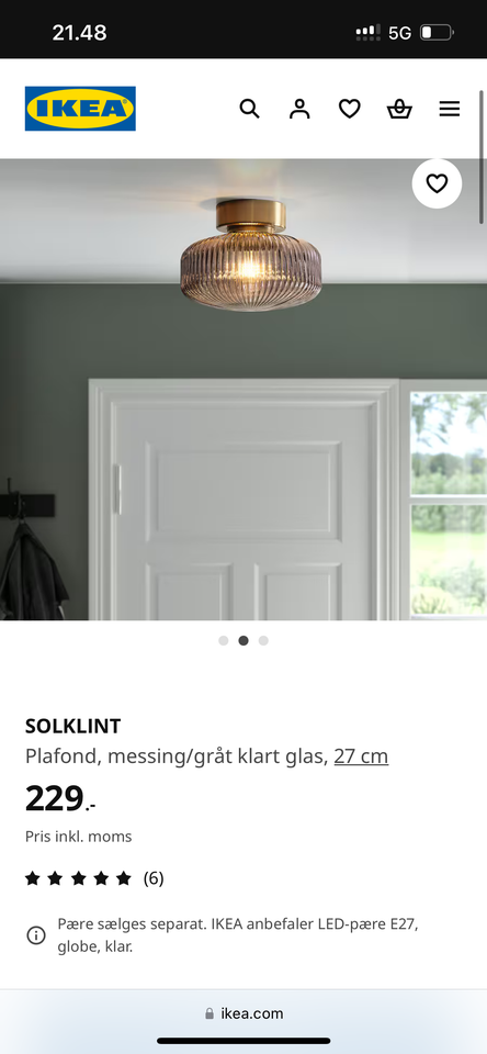 Anden loftslampe, Ikea