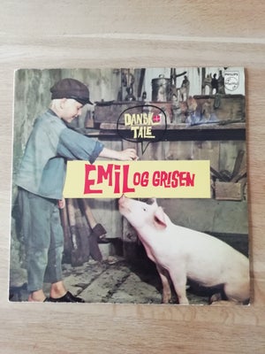 LP, Børneplade, EMIL OG GRISEN, Børne-LP, Børneplade  Emil og Grisen   DANSK TALE
Udgivet på Philips