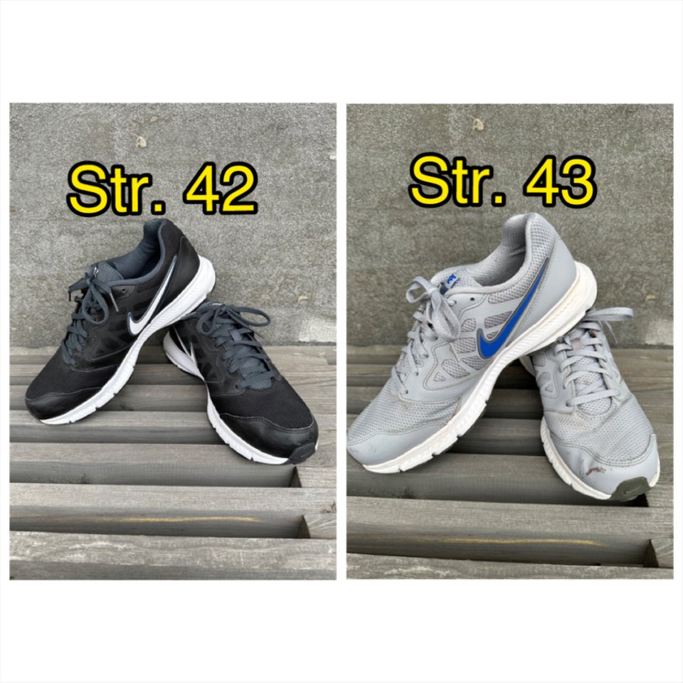 Sneakers, NIKE STR. 42 og 43, str. 42