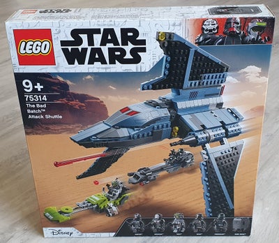 Lego Star Wars, 75314, Ny og uåbnet.

The Bad Batch Attack Shuttle
Fra Star Wars: The Bad Batch

Ind