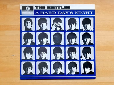 LP, The Beatles, A Hard Day's Night, super velholdt LP opr. udgivet i 1964, denne er et genoptryk fr