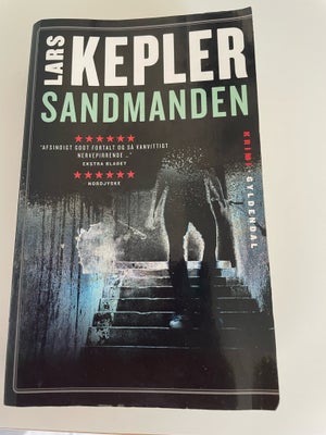 Sandmanden, Lars kepler, genre: krimi og spænding, Paperback.ikke så pæn stand