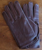 Handsker, str. M, Læder