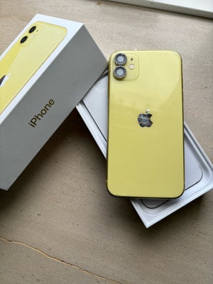 iPhone 11, 128 GB, gul, Perfekt, iPhone 11 128 gb gul læs hvorfor jeg sælger den så billigt alt virk