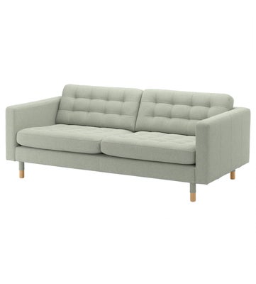 Sofa, polyester, 3 pers. , IKEA, Landskrona, Gunnared lysegrøn/træ.
Brugt, men i god stand.
204cm la