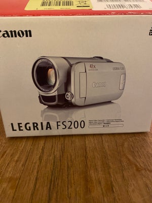 Canon Legria FS200, Camp , Perfekt, Reserveret 

Videokamera, købt for >10 år siden men aldrig rigti
