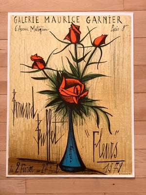 Sjælden vintage plakat, Bernard Buffet, b: 52 h: 67, Smukkeste vintage litografiske plakat.Trykt hos