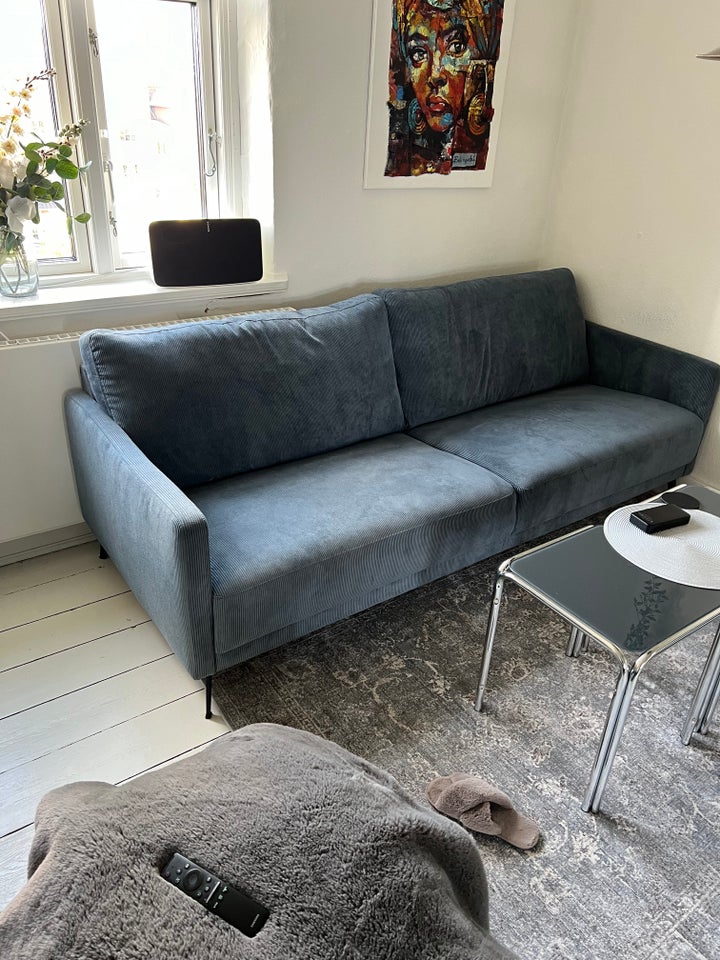 Sofa, fløjl, 3 pers.