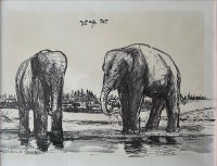 Tryk, Kai Husum, motiv: Elefanter
