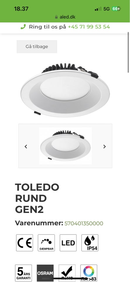 LED, Toledo rund gen 2 20w