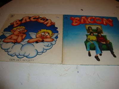 LP, BACON., 2 Bacon LPèr., Rock, 2 virkelig fede Bacon LPèr,  1: Gør det noget?..CBS 1974.  
2: BACO