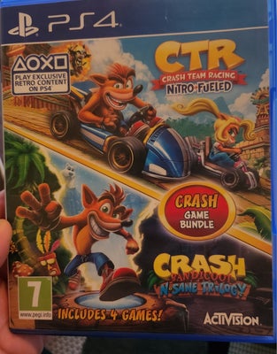 Crash Bandicoot Team Racing Nitro Fueled & N Sane, PS4, adventure, Crash Bandicoot til PS4, ubrugt.
