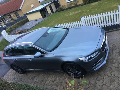 Volvo V90, 2,0 D4 190 Inscription aut., Diesel, aut. 2018, km 266000, gråmetal, træk, klimaanlæg, ai