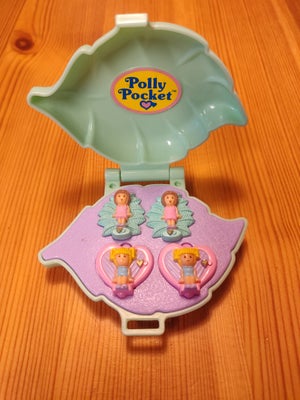 Polly Pocket, Æske med 2 sæt øreringe, Fineste sæt med 2 par øreringe (clips) i æske.
Kan sendes ell