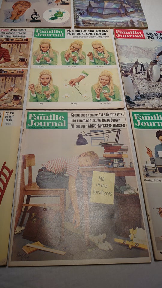 8stk Familie Journal fra 1970 og 1966., Blad