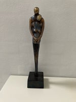 Bronze figur af gravid par