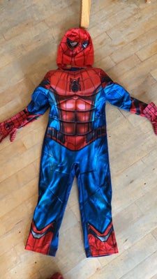 Udklædningstøj, Spiderman Udklædning inkl handsker og maske 
Størrelse 104