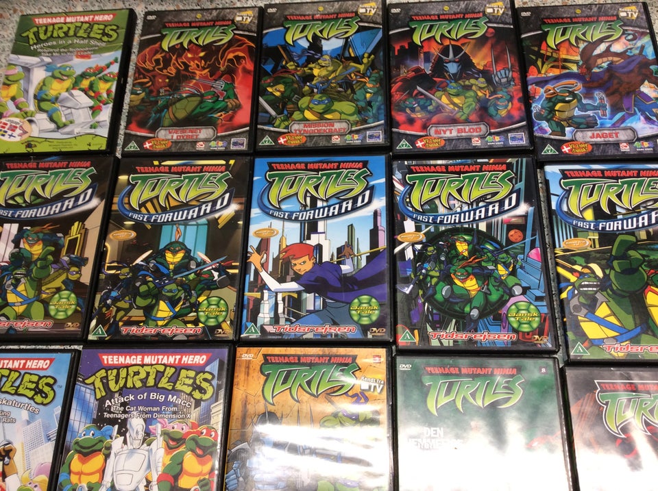 Turtles, DVD, tegnefilm