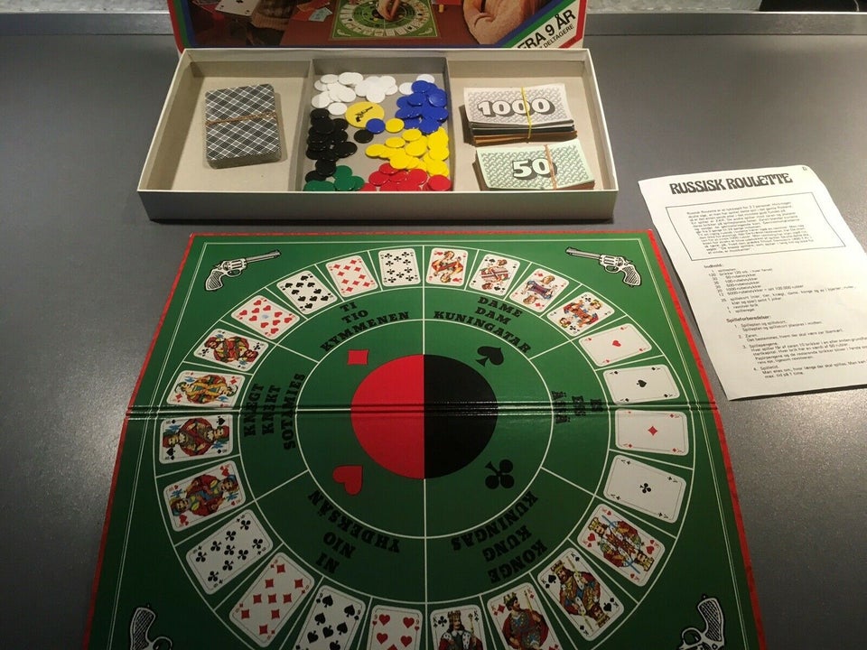 Russisk roulette, Gammelt familiespil, brætspil